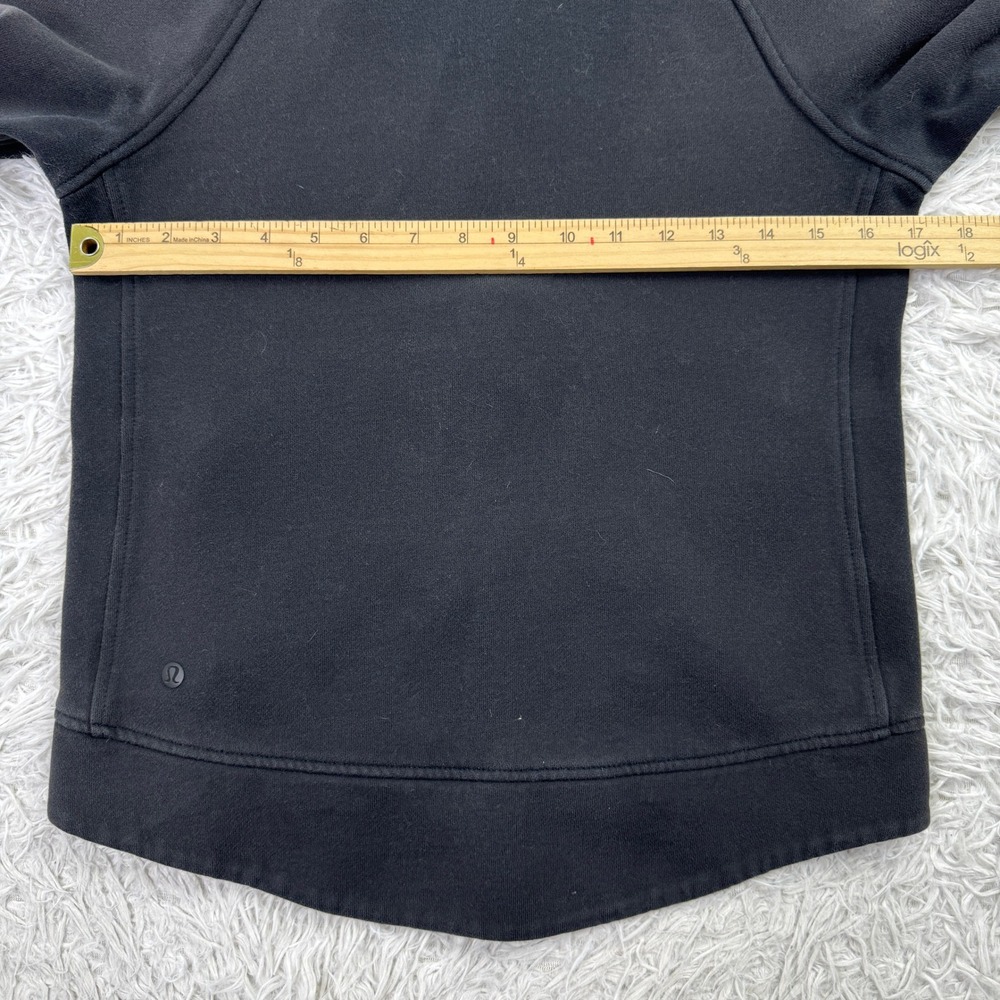 Lululemon Sweater Womens 4 Black Fleece Be True Hoodie Sweatshirt Full Zip - Picture 8 of 10